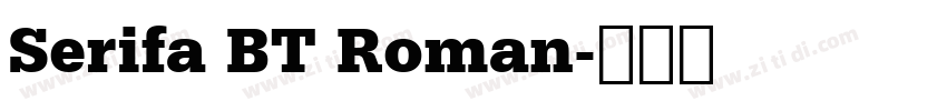 Serifa BT Roman字体转换